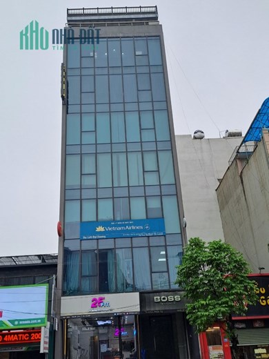 Mặt phố Trần Quốc Hoàn: 80m, 7 tầng, Mt 5m, vỉa hè, thang máy, ô tô. 20 tỷ.
