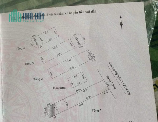 Sụp hầm - BÁN NHÀ 4,5 TẦNG MẶT TIỀN ĐƯỜNG NGUYỄN TRI PHƯƠNG - TRUNG TÂM THÀNH PHỐ - Giá rẻ nhất thị