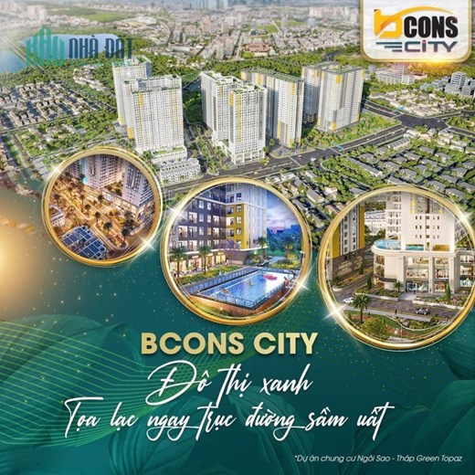 Chỉ với 350Triệu trả trước sở hữu 2PN 2WC CĂN HỘ BCONS CITY - Khu phức hợp ngay Làng ĐHQG Thủ Đức