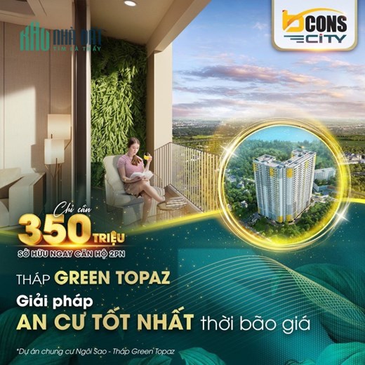 Chỉ với 350Triệu trả trước sở hữu 2PN 2WC CĂN HỘ BCONS CITY - Khu phức hợp ngay Làng ĐHQG Thủ Đức