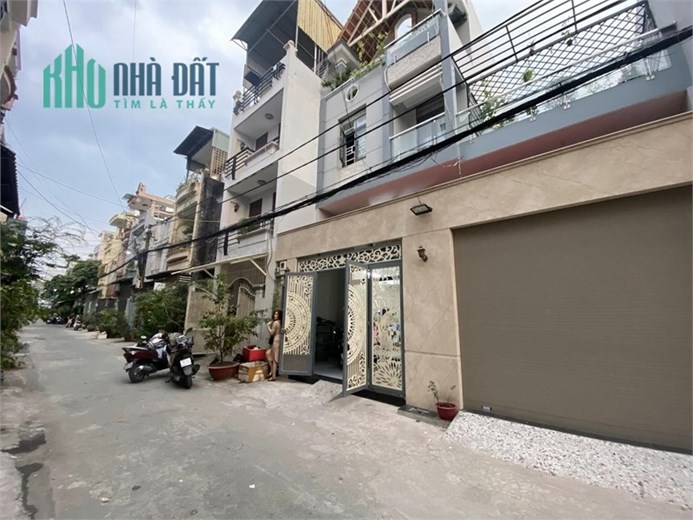 Bán nhà Phan Huy Ích, P.15, Tân Bình – Hẻm 6m thông, 4 tầng, 6.1 tỷ.