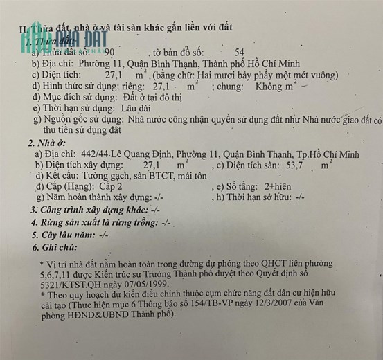 Chính chủ bán Nhà 2 MẶT HẺM - KHÔNG BỊ LỘ GIỚI - KHÔNG DÍNH QUY HOẠCH