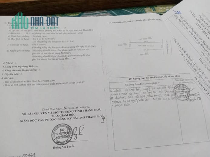 BÁN NHÀ MỚI XÂY Ở TDP THANH BÌNH – P.HẢI NINH – THỊ XÃ NGI SƠN – THANH HÓA