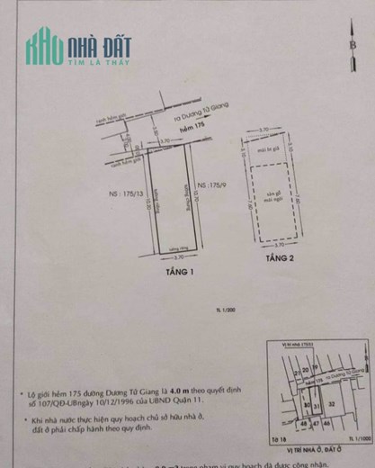 Bán nhà gần mặt tiền Dương Tử Giang Quận 11 2 tầng 40m2 HXH chỉ nhỉnh 7 tỷ TL