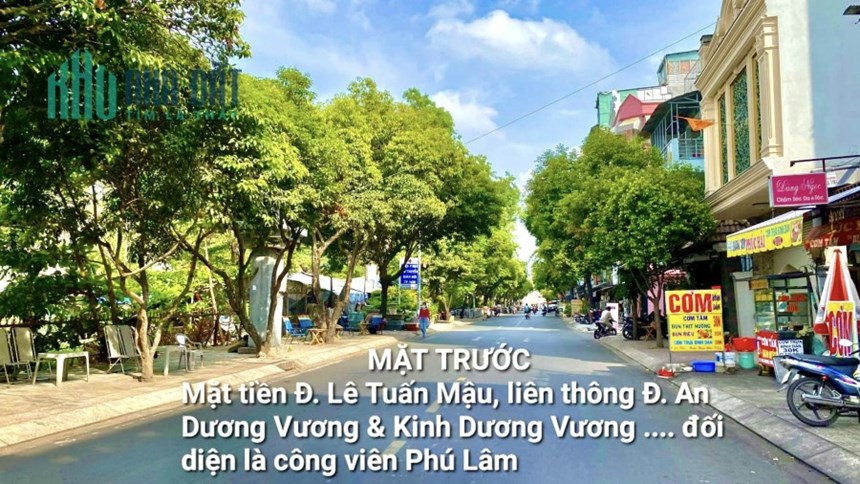 LÊ TUẤN MẬU, Q.6 - 6 TẦNG, 2 MẶT TIỀN TRƯỚC & SAU - ĐỐI DIỆN CÔNG VIÊN - THÍCH HỢP KD ĐA NGÀNH