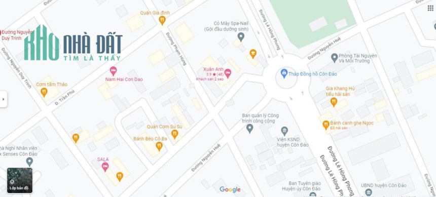 Cực hiếm lô đất 2 MT lớn Trần Phú- Nguyễn Duy TrinhThị trấn Côn Đảo, Côn Đảo, Bà Rịa Vũng Tàu