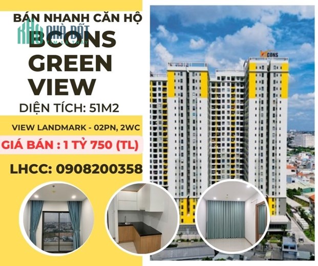 CHÍNH CHỦ CẦN BÁN Bcons Green View - DUY NHẤT