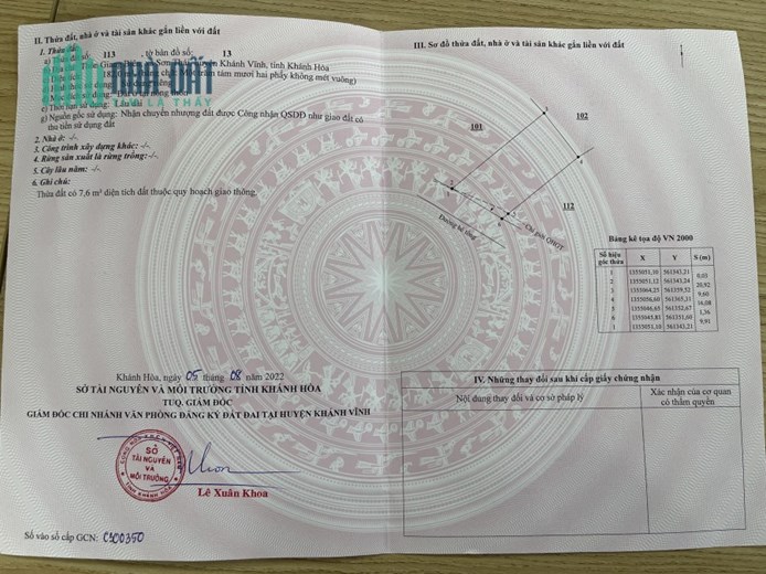 Bán nhà ven suối 182m2 ngang 10 full thổ cư giá 750tr