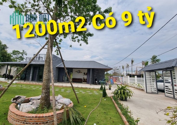 VILLA SÂN VƯỜN 1200m2 Ba Sa Phước Thạnh Củ Chi có 9 tỷ