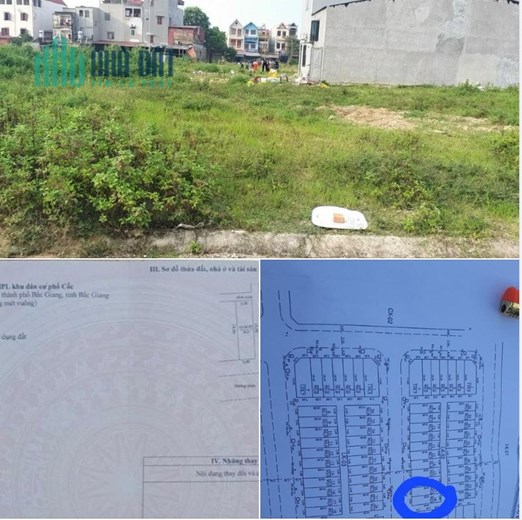Chính chủ cần tiền bán nhanh lô áp góc Lk02 thuộc Khu Dân Cư Phố Cốc 2 – Xã Dĩnh Trì – TP Bắc Giang