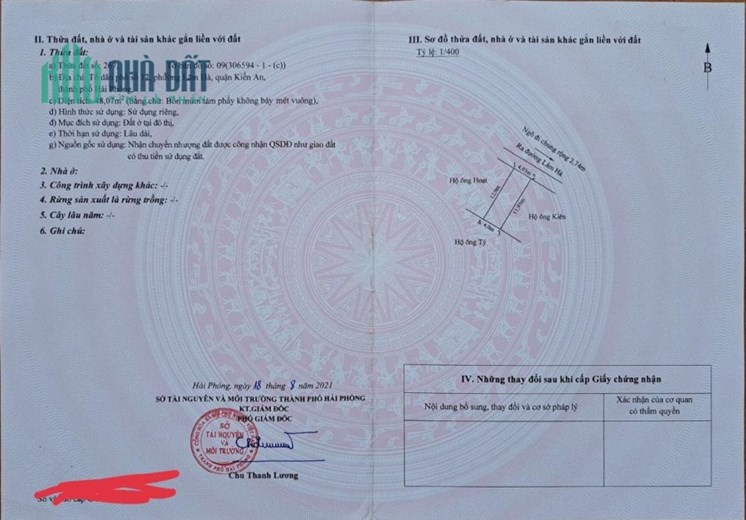 Đất Chính Chủ Phường Lãm Hà, Kiến An, Hải Phòng -  Vị Trí Đẹp – Giá Đầu Tư