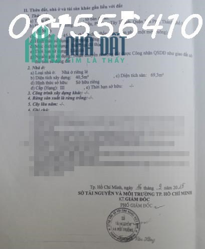BÁN NHÀ HXT DƯƠNG ĐỨC HIỀN , P TÂY THẠNH , Q TÂN PHÚ - 6.3 tỷ