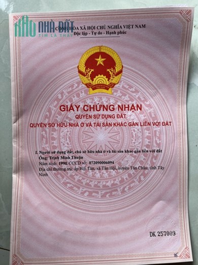 Chính chủ cần tiền gấp bán gấp lô Đất Thổ Cư, Đã có sổ 1218,3m2