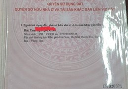 Cần Bán  Nhà Đất  Bên Hông Chợ Phước Hải Thị Trấn Phước Hải, Đất Đỏ , BR-VT