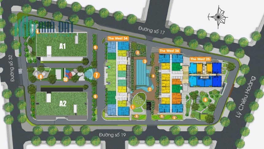 Cho thuê căn hộ The western capital Quận 6,  2PN sử dụng hồ bơi miễn phí