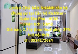 CHÍNH CHỦ BÁN NHANH căn hộ chung cư tại Căn hộ RichStar - Quận Tân Phú - HCM