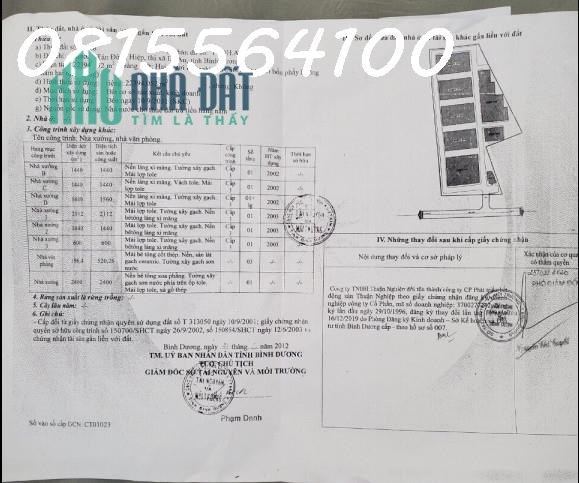 Chuyển nhượng quỹ đất mặt tiền đường ĐT 743C, P. Tân Đông Hiệp, Dĩ An, Bình Dương. Quy mô 2.2ha Giá