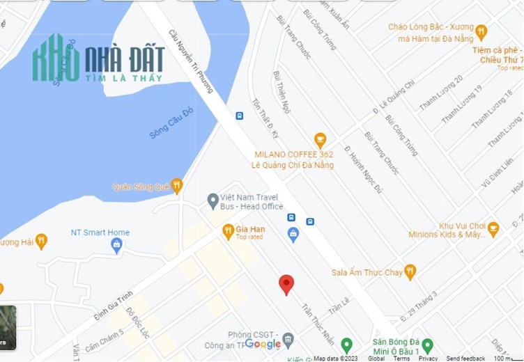.Đất Hoà Xuân, Ngay Cầu Nguyễn Tri Phương, Trần Thúc Nhẫn, 3.4 tỷ