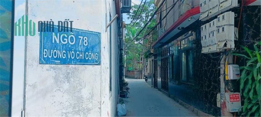 BÁN ĐẤT NGÕ 78 VÕ CHÍ CÔNG-XÂY CHUNG CƯ MINI CỰC ĐỈNH-NGÕ NÔNG TO RỘNG-80M2-CHỈ 8,3 TỶ