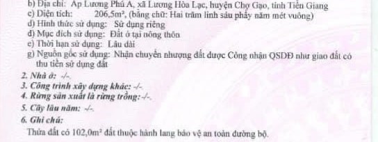 Cần bán gấp nhà 2 mặt tiền tại Tiền Giang, 206,5m2 SHR 2.7 tỷ. Lh:0942386759.