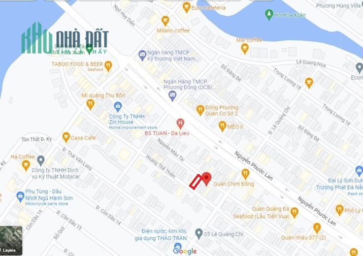 Nhà 2 Mặt Tiền Hoà Xuân, Nguyễn Mậu Tài, 115m2, 3 mê