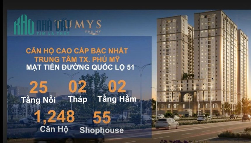Căn hộ Cao cấp Tumys Phú Mỹ - chỉ cần thanh toán 450tr đến khi nhận nhà, chiết khấu hấp dẫn ngay sự