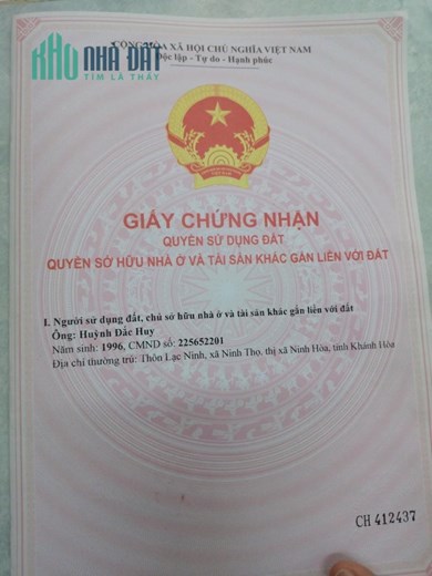 Cho thuê mặt bằng Kinh Doanh Ngã 3 Đá Bàn, Xã Ninh Thọ, Thị Xã Ninh Hòa, Khánh Hòa