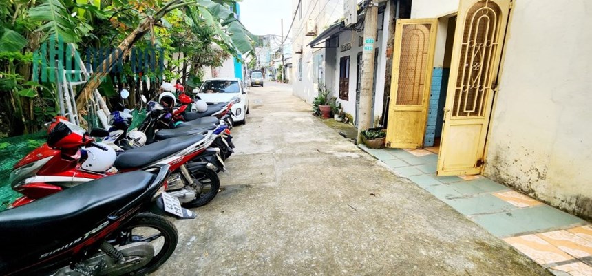 Nhà 2 mặt kiệt 6m Nguyễn Nhàn, Ô tô đậu, 40m ra MT, 112m2, 2.x tỷ