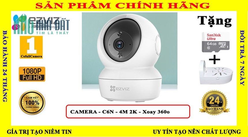 Bảo vệ gia đình bạn với Camera EZVIZ C6N - An ninh tối đa cho hộ gia đình