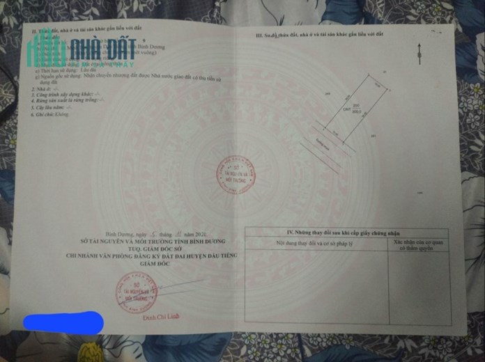 CHÍNH CHỦ BÁN LÔ ĐẤT RỘNG ĐẸP TẠI XÃ MINH TÂN, DẦU TIẾNG, BÌNH DƯƠNG - GIÁ RẺ