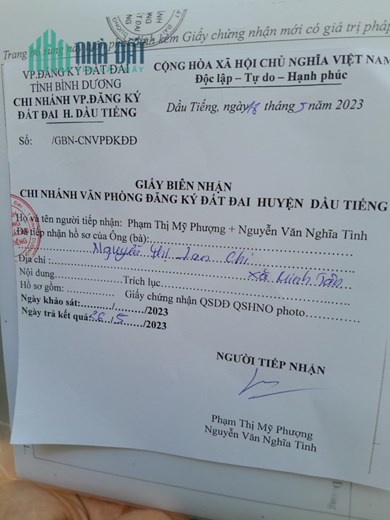 CHÍNH CHỦ BÁN LÔ ĐẤT RỘNG ĐẸP TẠI XÃ MINH TÂN, DẦU TIẾNG, BÌNH DƯƠNG - GIÁ RẺ