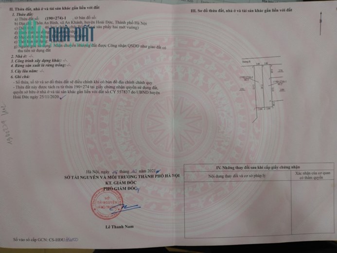 Bán đất tặng nhà C4, khu M1, An Khánh