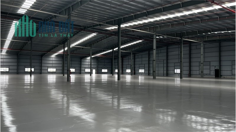 Nhà Xưởng KCN, hệ thống kho 1 tầng, nền lót epoxy. Xưởng bàn giao ngay, pccc tự động