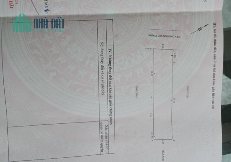 Bán đất mặt ngõ to ô.tô đỗ cửa phố Dân Lập, diện tích 96m, GIÁ 4.2 tỉ cực đẹp