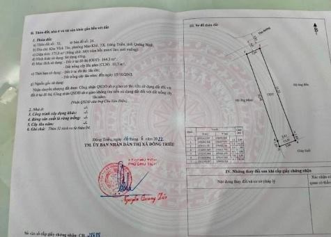 CHÍNH CHỦ CẦN BÁN LÔ ĐẤT TẠI P. MẠO KHÊ TX. ĐÔNG TRIỀU , TỈNH QUẢNG NINH