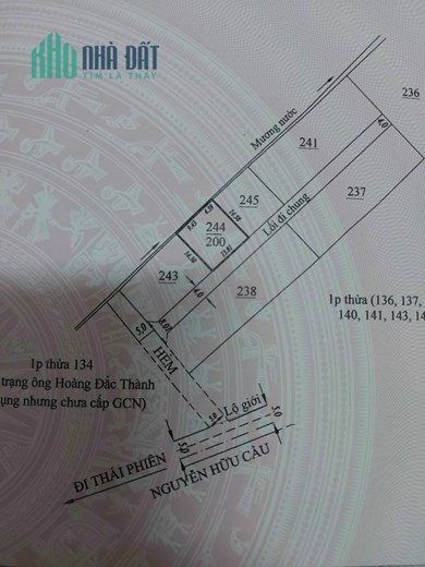 Bán đất Sổ riêng xây dựng 200m2 đưuòng Nguyễn Hữu Cầu, Phường 12, TP.Đà Lạt