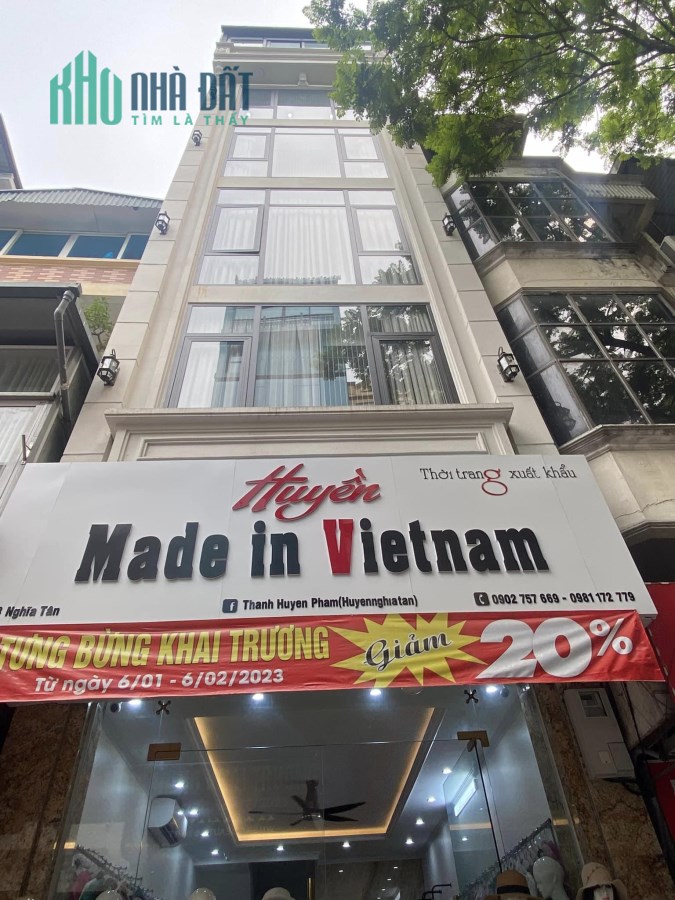 Bán nhà mặt phố Trần Quốc Hoàn, diện tích 60m2, kinh doanh cho thuê 70 tr/th mặt phố vỉa hè 7m