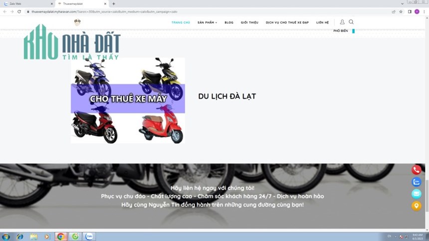 DỊCH VỤ CHO THUÊ XE MÁY, XE ĐẠP ĐÔI ĐÀ LẠT -  Thuê Xe Máy Đà Lạt Giá Hợp Lý