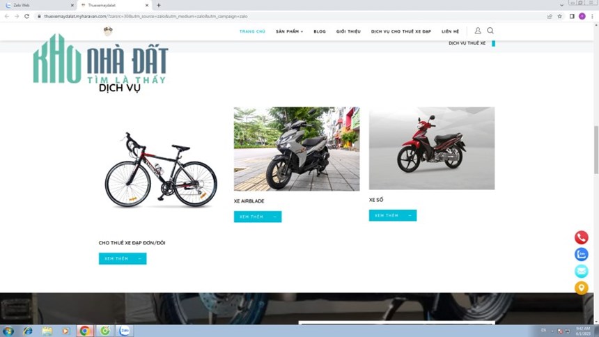 DỊCH VỤ CHO THUÊ XE MÁY, XE ĐẠP ĐÔI ĐÀ LẠT -  Thuê Xe Máy Đà Lạt Giá Hợp Lý