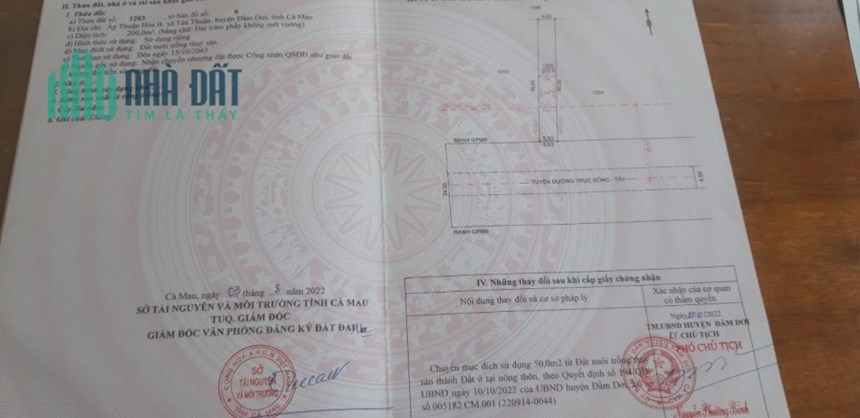 HOT!!! CHÍNH CHỦ BÁN 4 LÔ ĐẤT Liền Kề Vị Trí Tại Đầm Dơi-Cà Mau