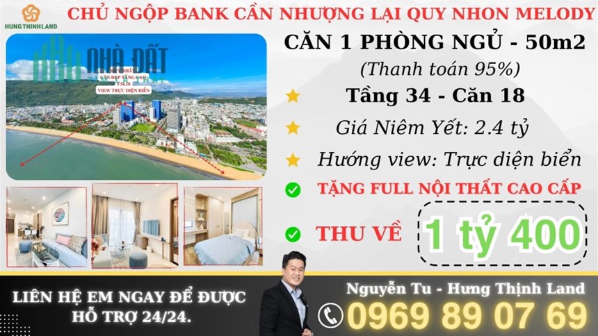 Sở hữu căn hộ ven biển Quy Nhơn Melody - Khoảng cách giữa bạn và cơn sốt bất động sản chỉ là một