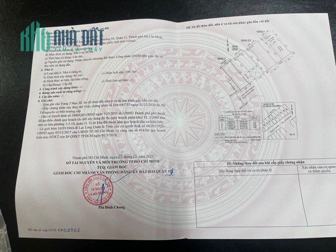 CHÍNH CHỦ CẦN BÁN GẤP Căn Nhà Đẹp-Gía Mềm Tại Quận 11-Tp HCM