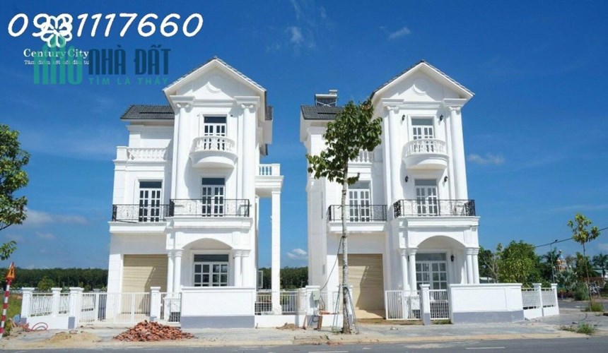 Bán Nhà phố tại khu đô thị Century City, đường trước nhà 25m, diện tích 100m2, giá 3tỷ6