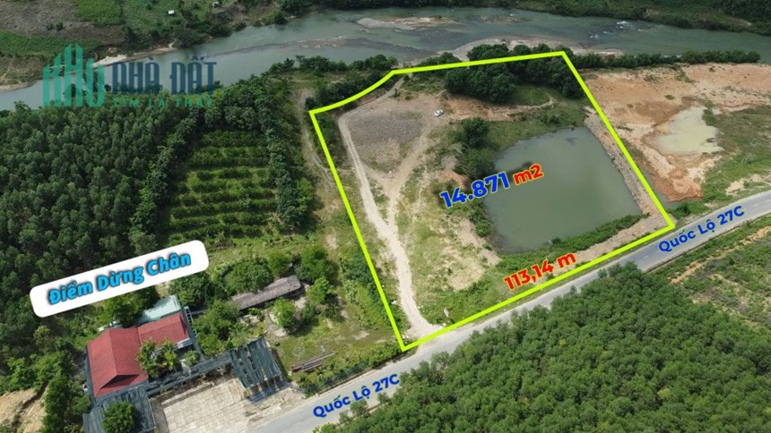 Bán đất mặt tiền Ql27C Khánh Vĩnh giáp Suối phù hợp làm khu du lịch