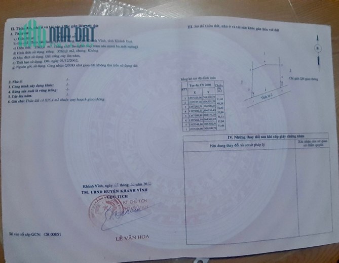 Bán đất mặt tiền Ql27C Khánh Vĩnh giáp Suối phù hợp làm khu du lịch