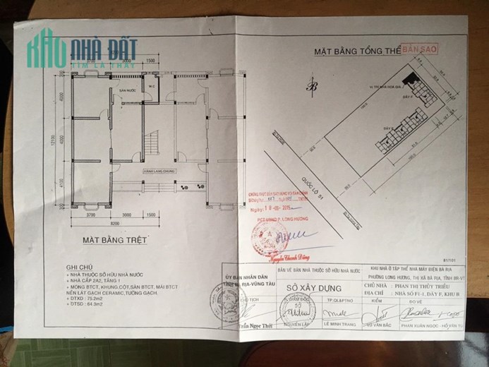 BÁN NHANH Căn Hộ Chung Cư Lô Góc Tầng Trệt - Cư Xá Nhà máy Điện Bà Rịa