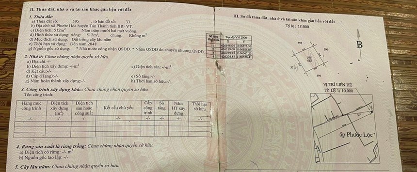 Bán lô đất biệt thự KDC Phước Hoà, Tx Phú Mỹ, Bà Rịa Vũng Tàu