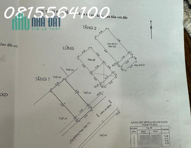 Bán gấp nhà HXH Phan văn trị, Phường 11, Bình Thạnh - 40.5m2 giá 4,99 tỷ