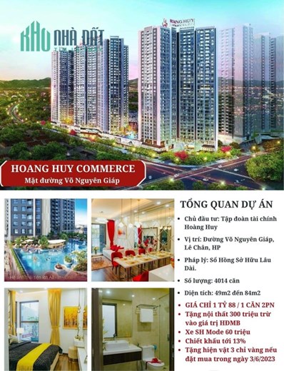 Chung cư cao cấp Hoang Huy Commerce - mặt đường Võ Nguyên Giáp