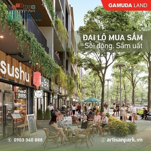 Artisan Park - Nhà Phố trung tâm TP mới BD - giá chỉ 38 triệu/m
